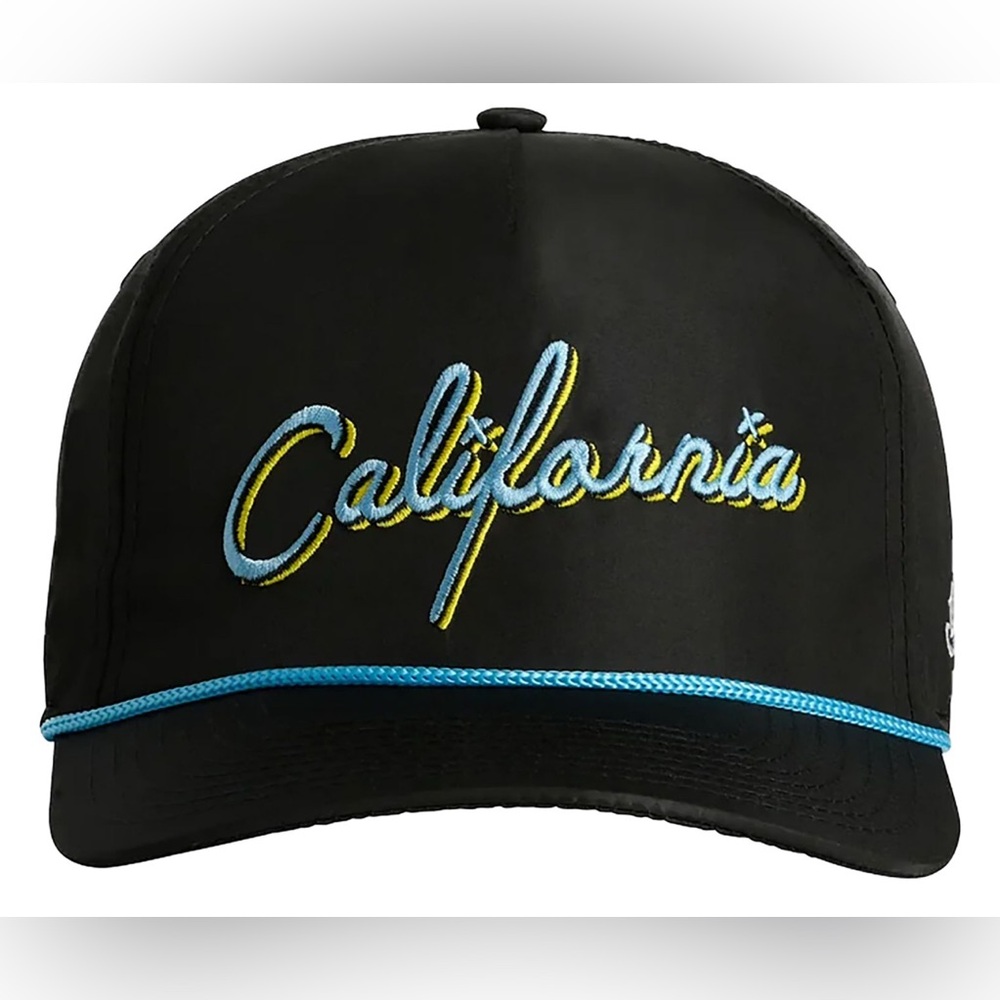 NWT Bad Birdie Adult State California Rope Golf Hat, snapback for adjustable fit